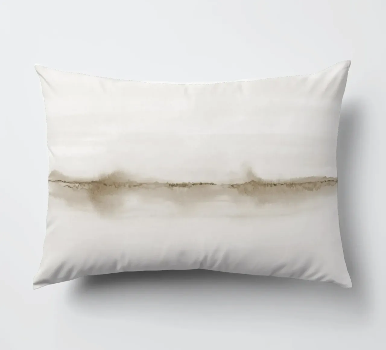 Minimalistisch beige landschap kussen van NouveauPrints