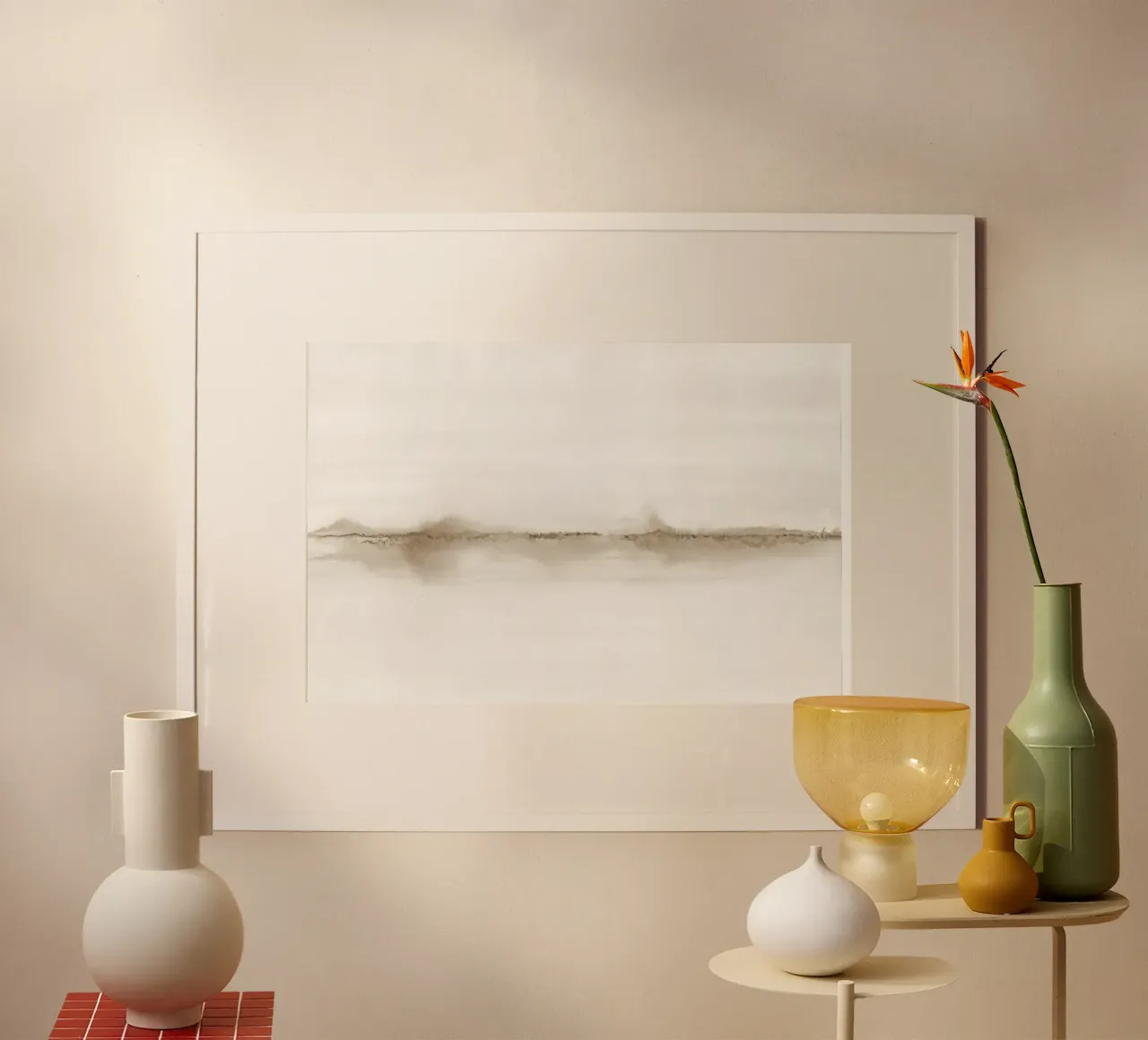 Paesaggio minimalista beige poster da NouveauPrints