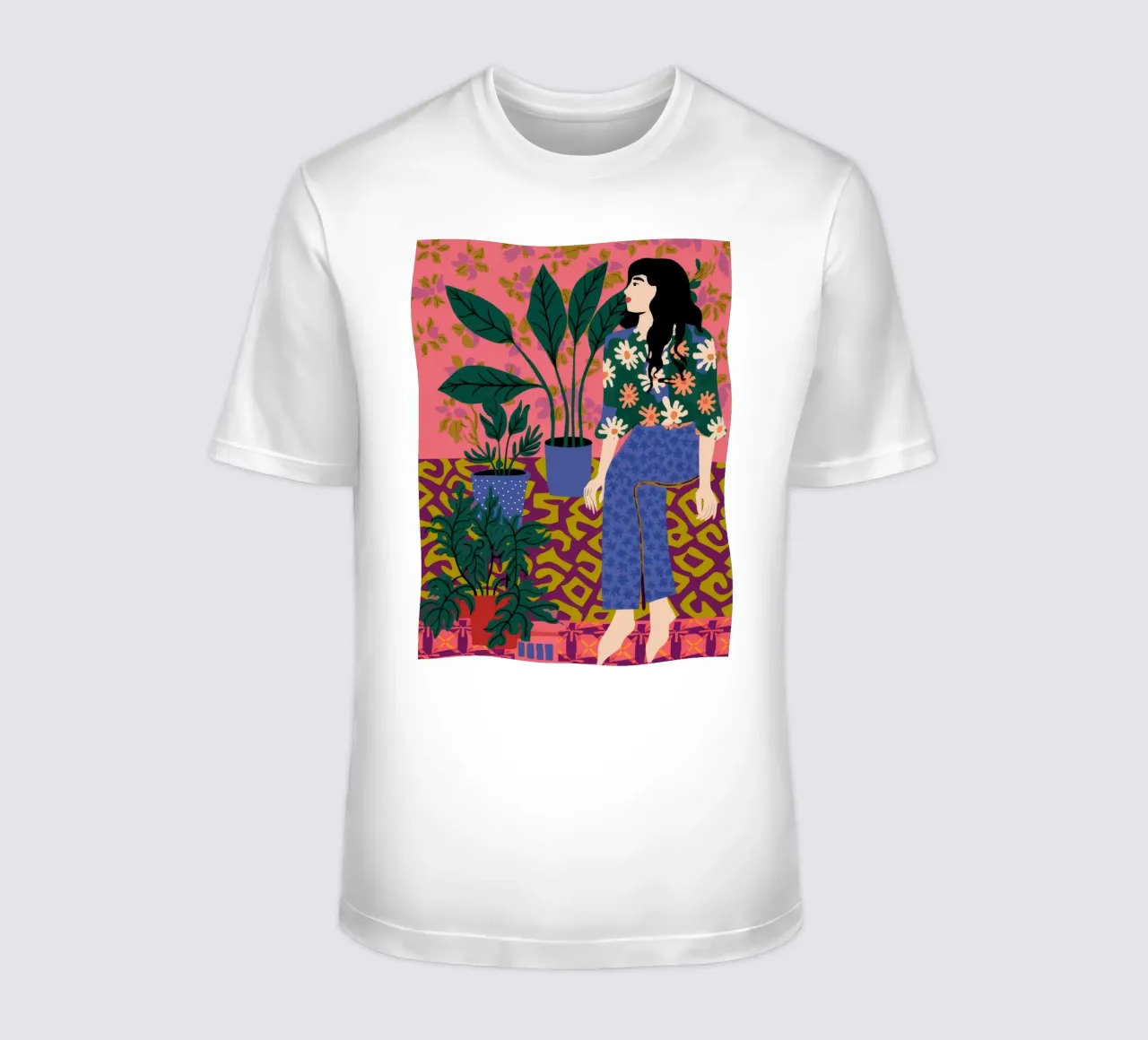 Innerlijke rust in de jungle t-shirt van Fine Sanctuary