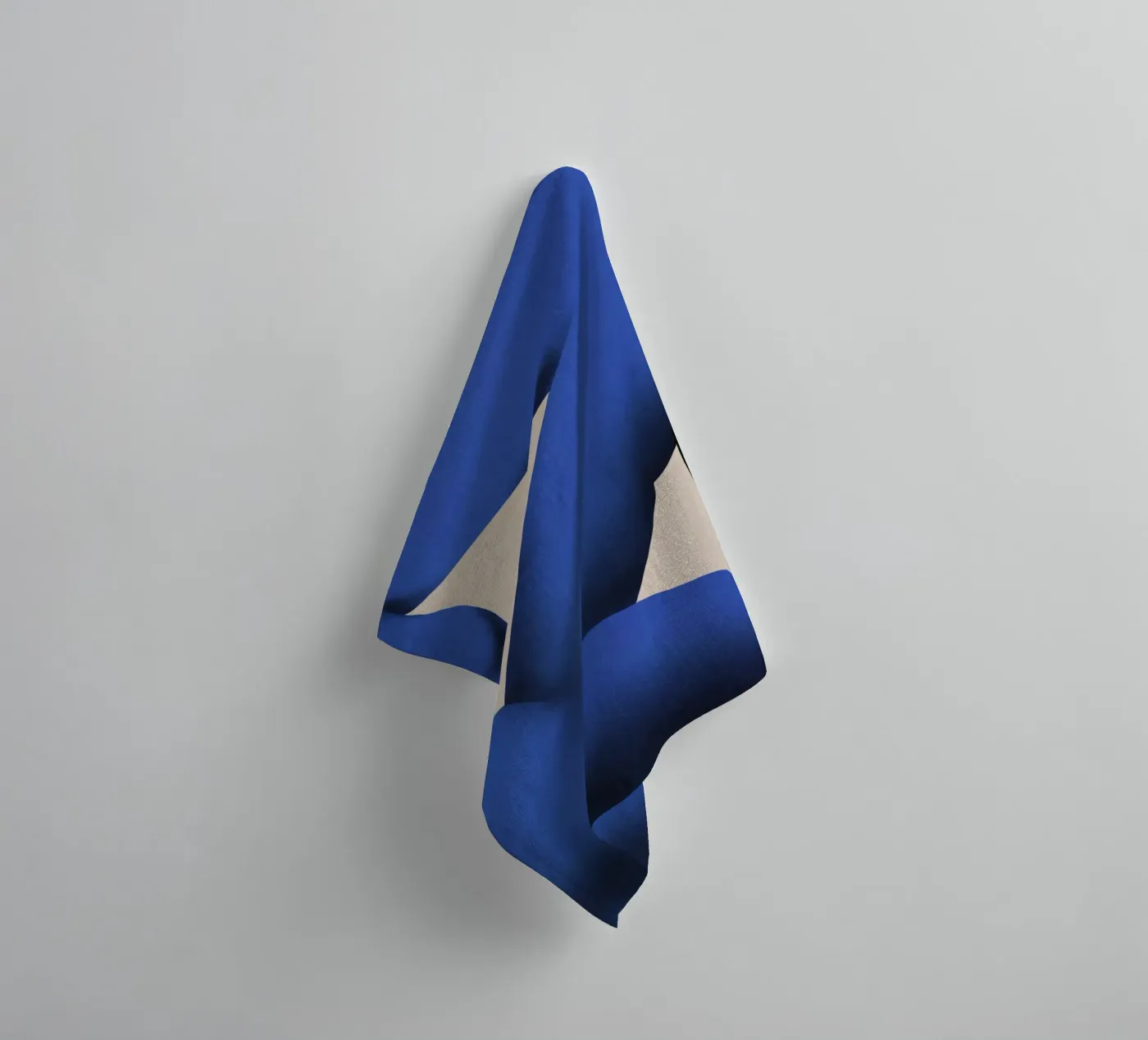 Positie blauw badhanddoek van Little Dean