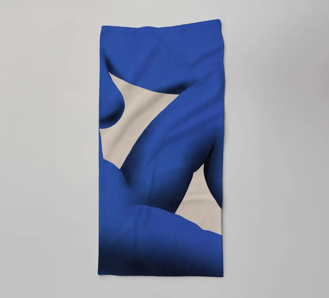Positie blauw badhanddoek van Little Dean
