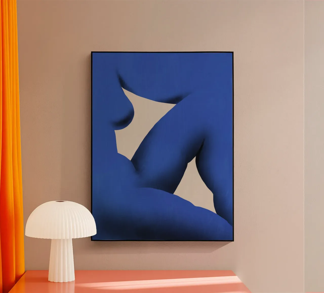 Position bleue plexiglas de Little Dean