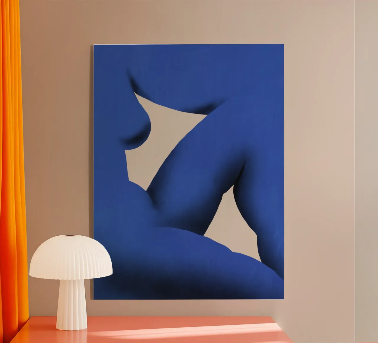 Position bleue plexiglas de Little Dean