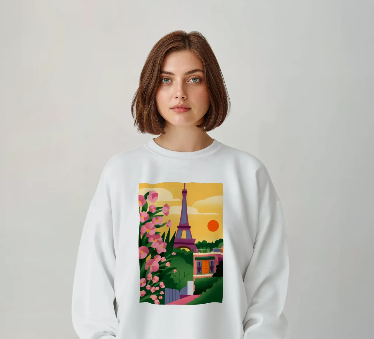 Tramonto della Torre Eiffel felpa da Fine Sanctuary