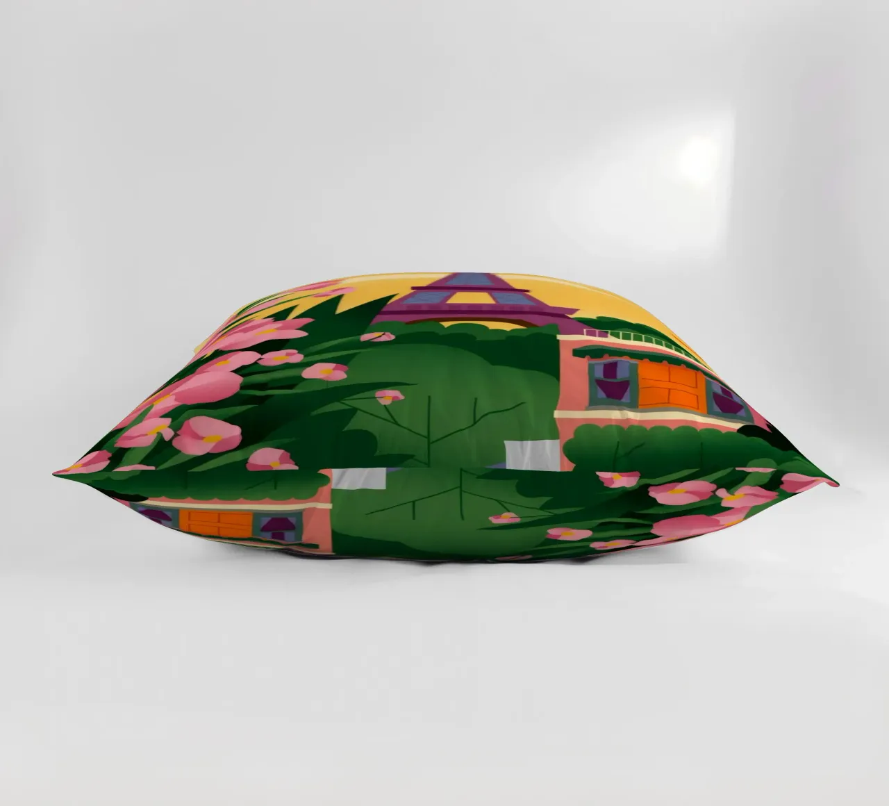 Tramonto della Torre Eiffel cuscino da Fine Sanctuary