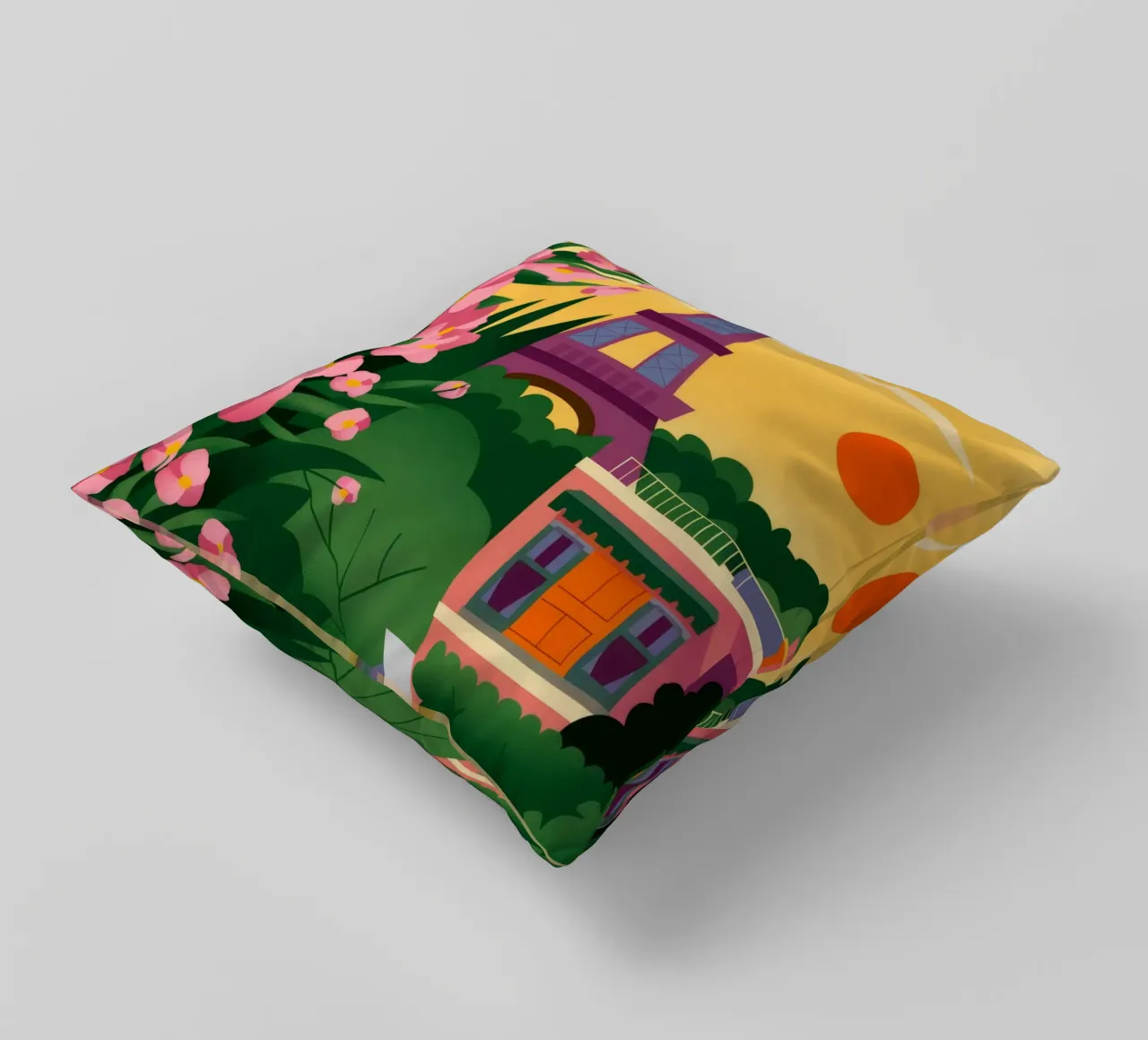 Tramonto della Torre Eiffel cuscino da Fine Sanctuary