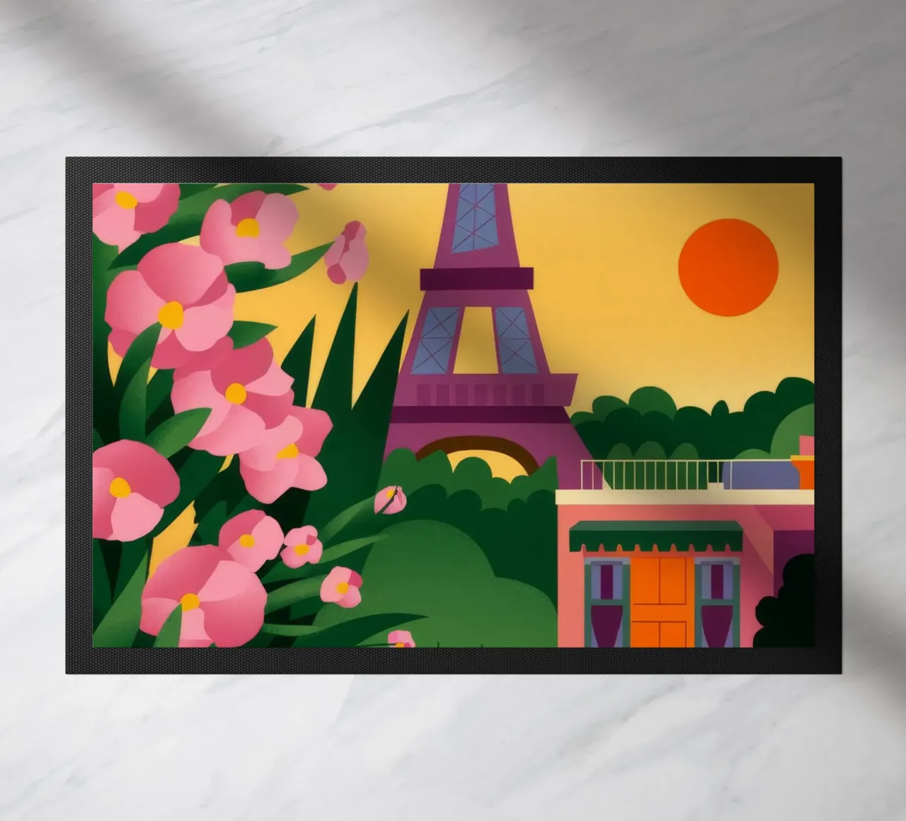 Tramonto della Torre Eiffel zerbino da Fine Sanctuary