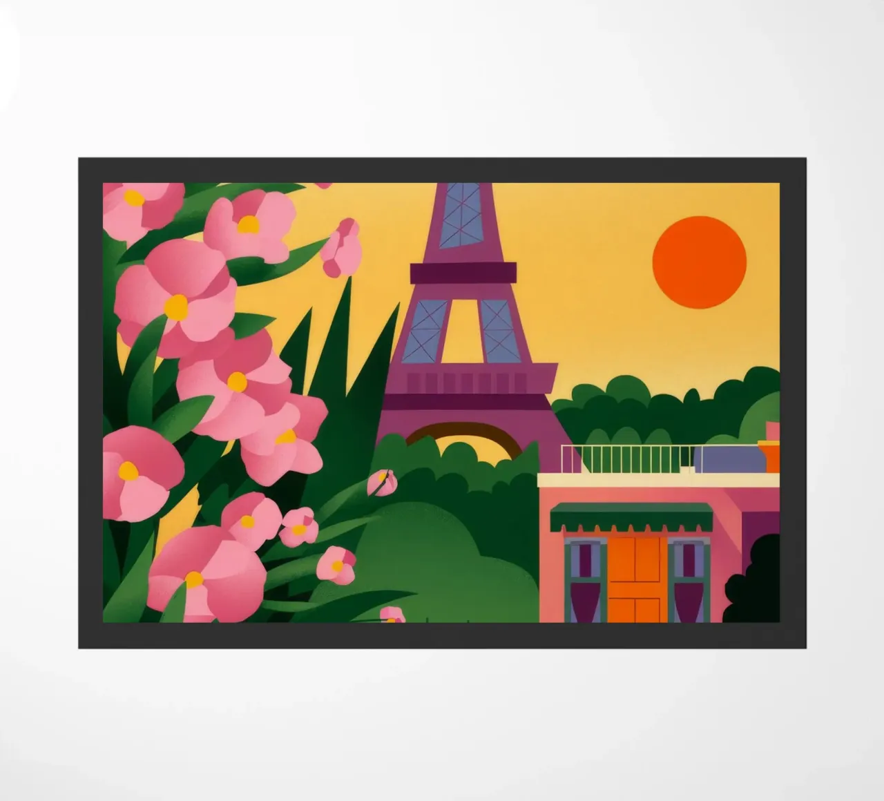 Tramonto della Torre Eiffel zerbino da Fine Sanctuary