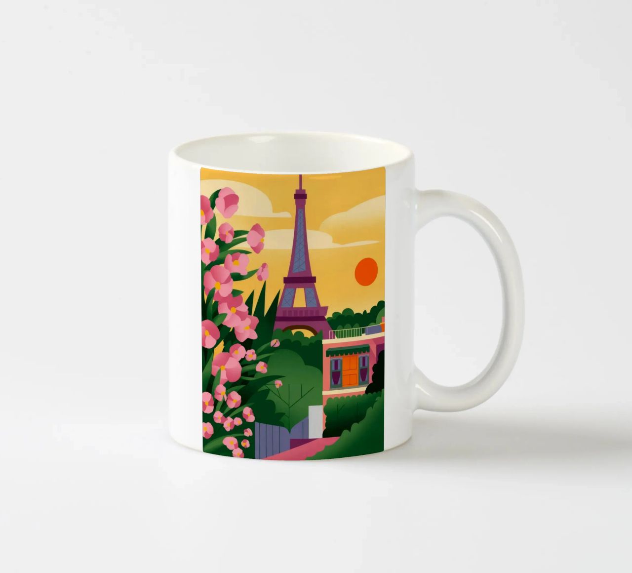Tramonto della Torre Eiffel tazza in ceramica da Fine Sanctuary