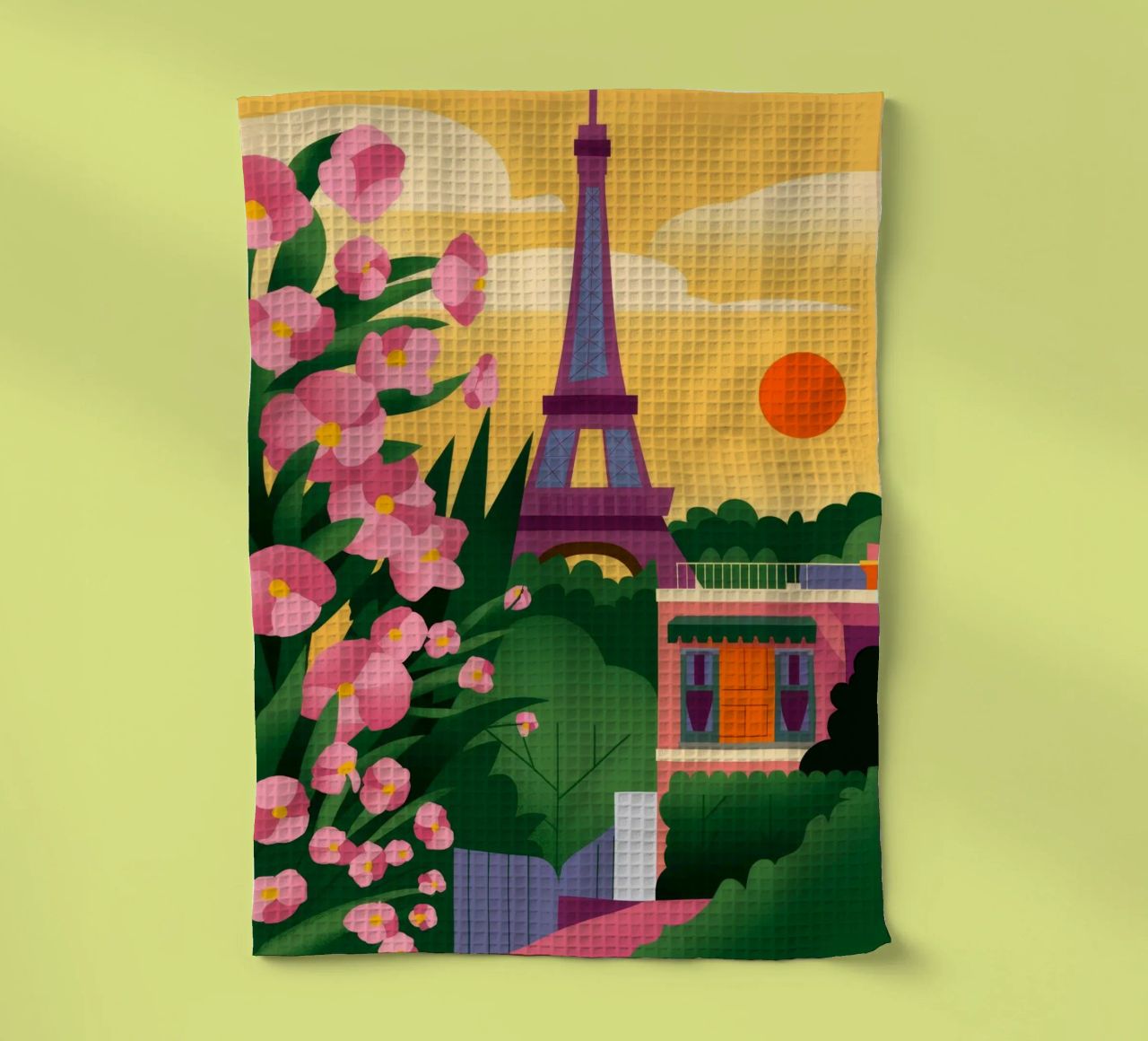 Tramonto della Torre Eiffel canovaccio da cucina da Fine Sanctuary