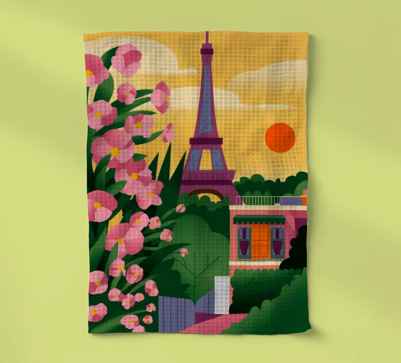 Tramonto della Torre Eiffel canovaccio da cucina da Fine Sanctuary