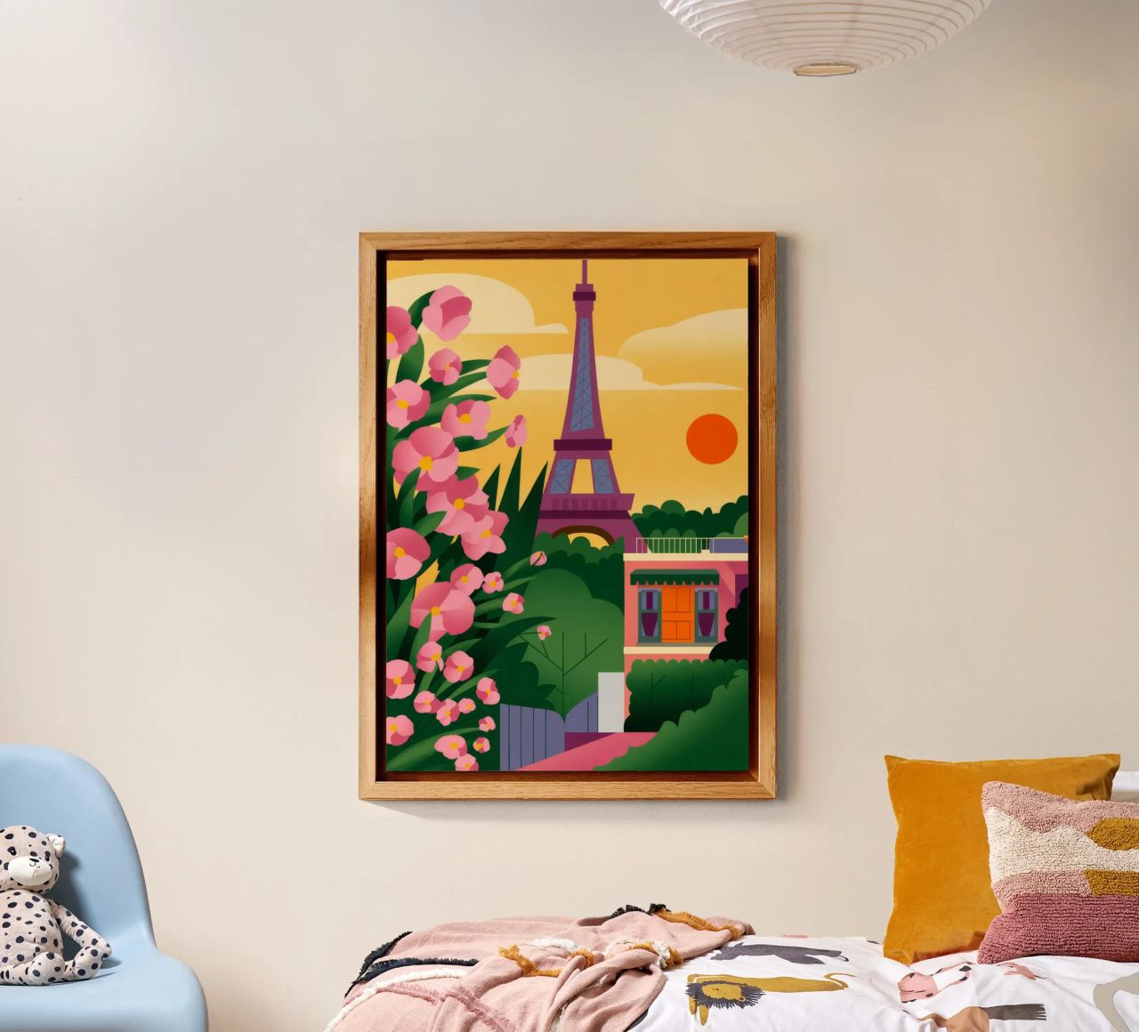 Tramonto della Torre Eiffel alluminio dibond da Fine Sanctuary
