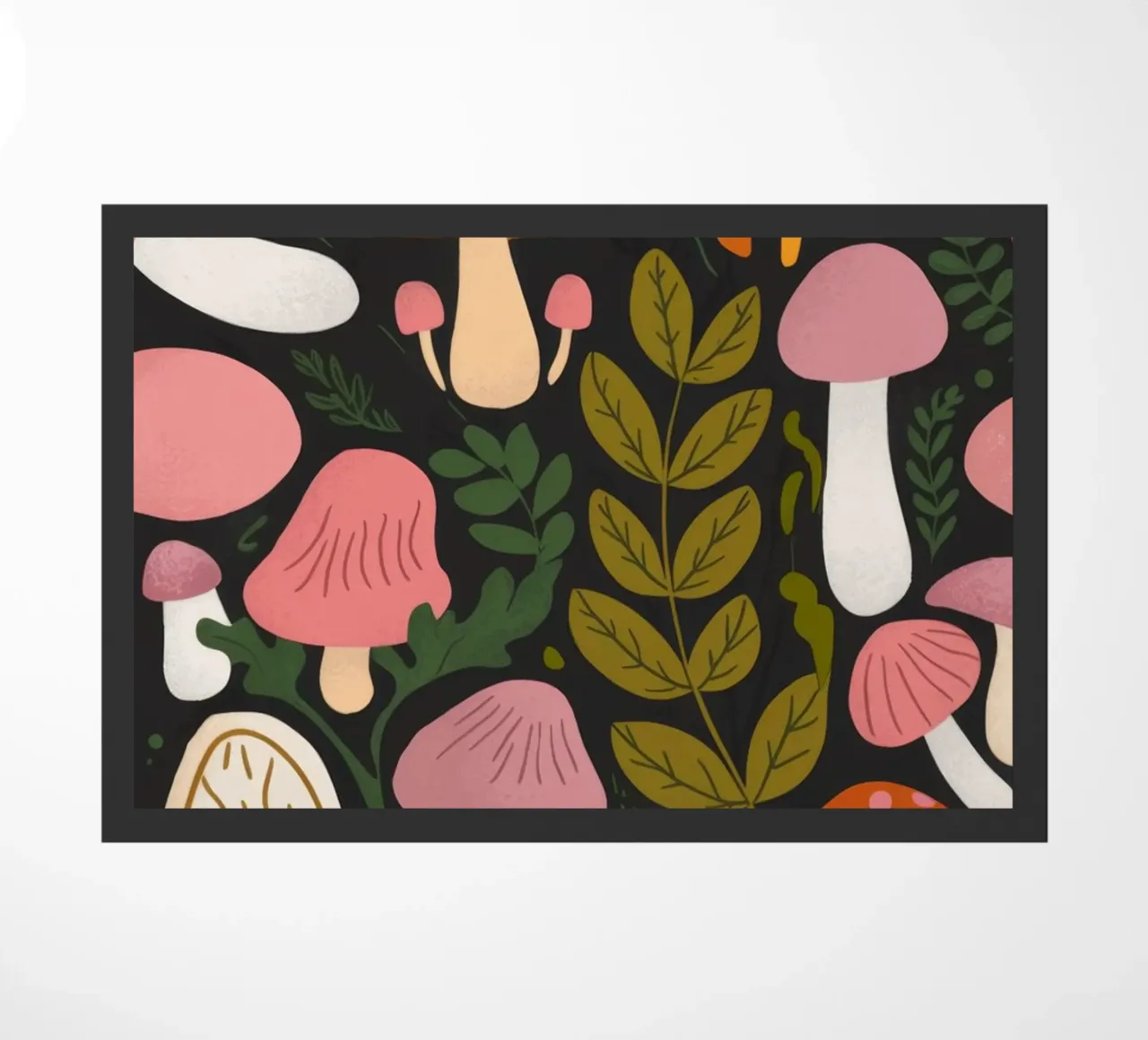 Mushroom Forest Fantasy doormat by Fine Sanctuary