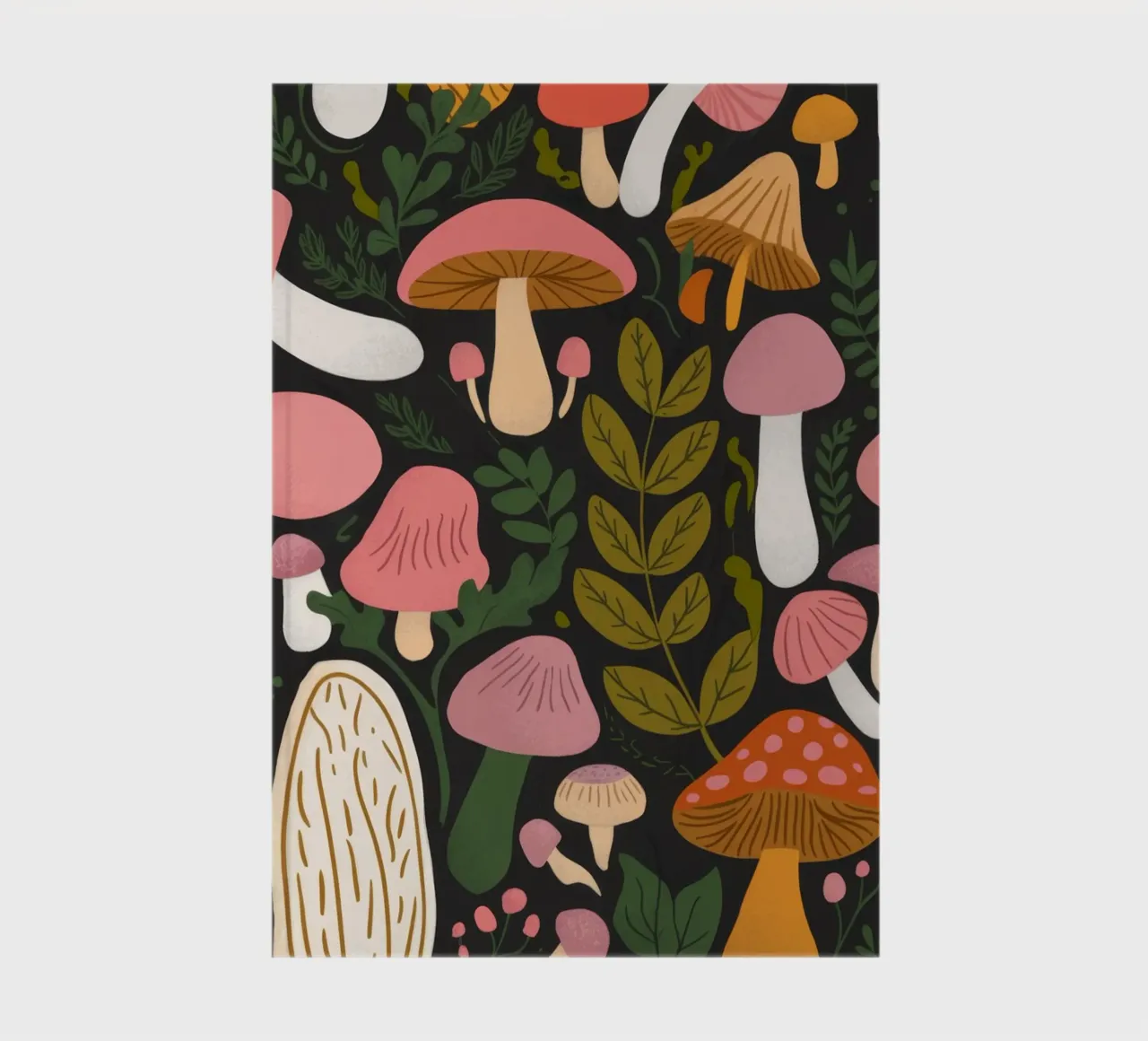Fantaisie dans la forêt de champignons carnet de notes de Fine Sanctuary