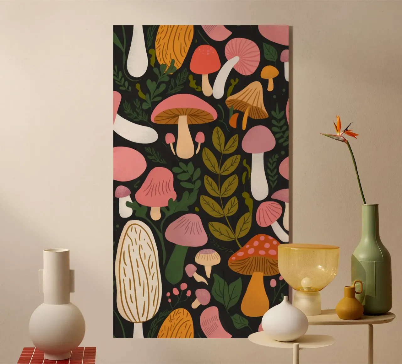 Mushroom Forest Fantasy acrylic glass by Fine Sanctuary