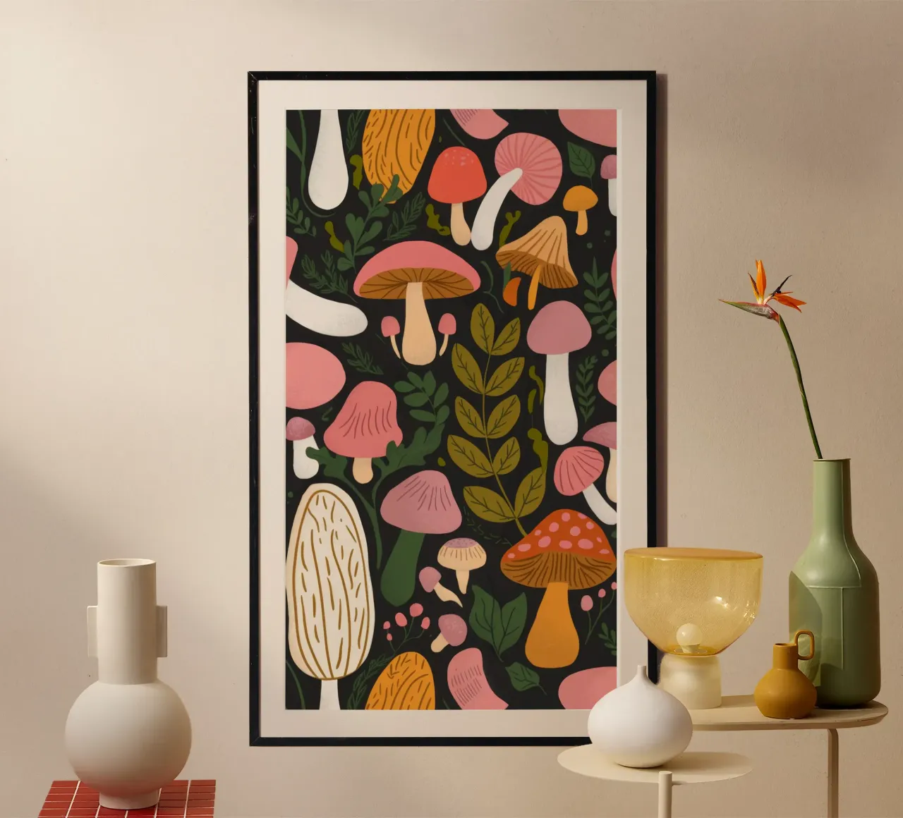 Mushroom Forest Fantasy poster by Fine Sanctuary