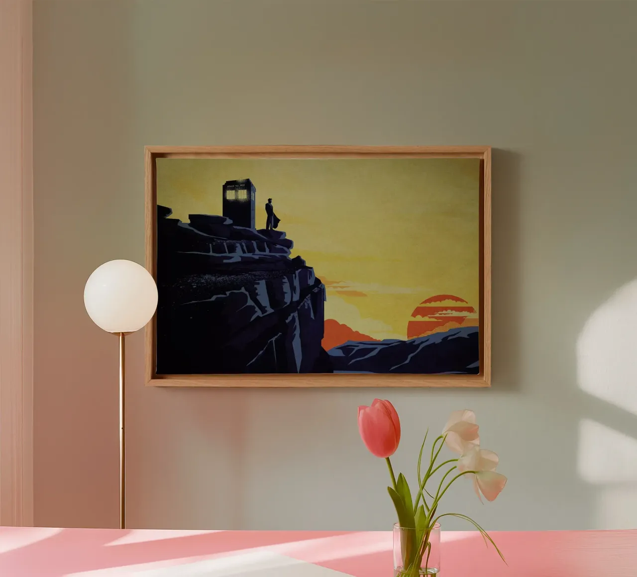Another Day canvas met Baklijst van Danny Haas