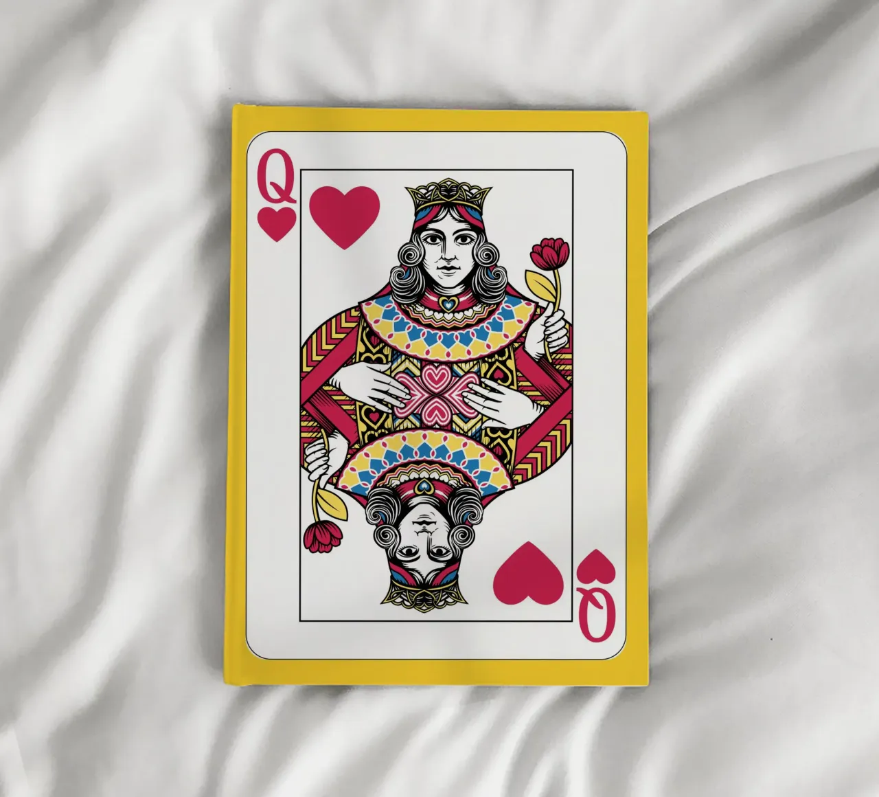 Queen of Hearts playing card notebook by ramosashop
