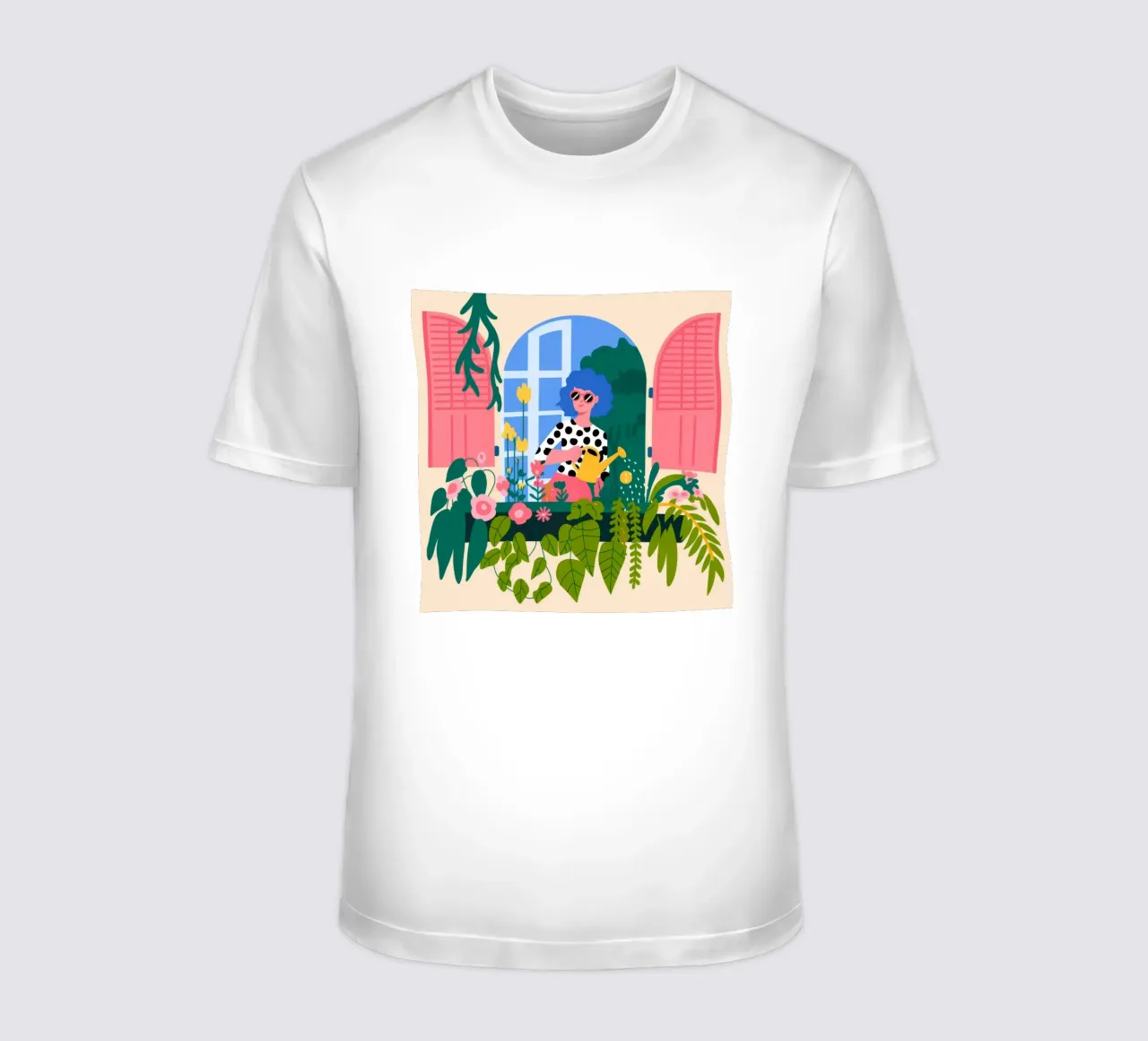 Serene Window View T-Shirt von Fine Sanctuary