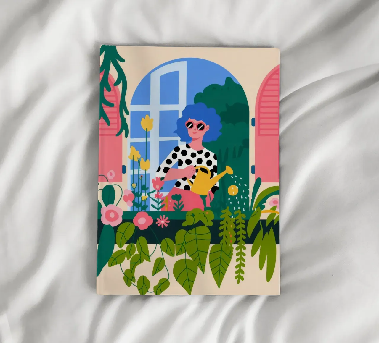 Serene Window View notebook by Fine Sanctuary