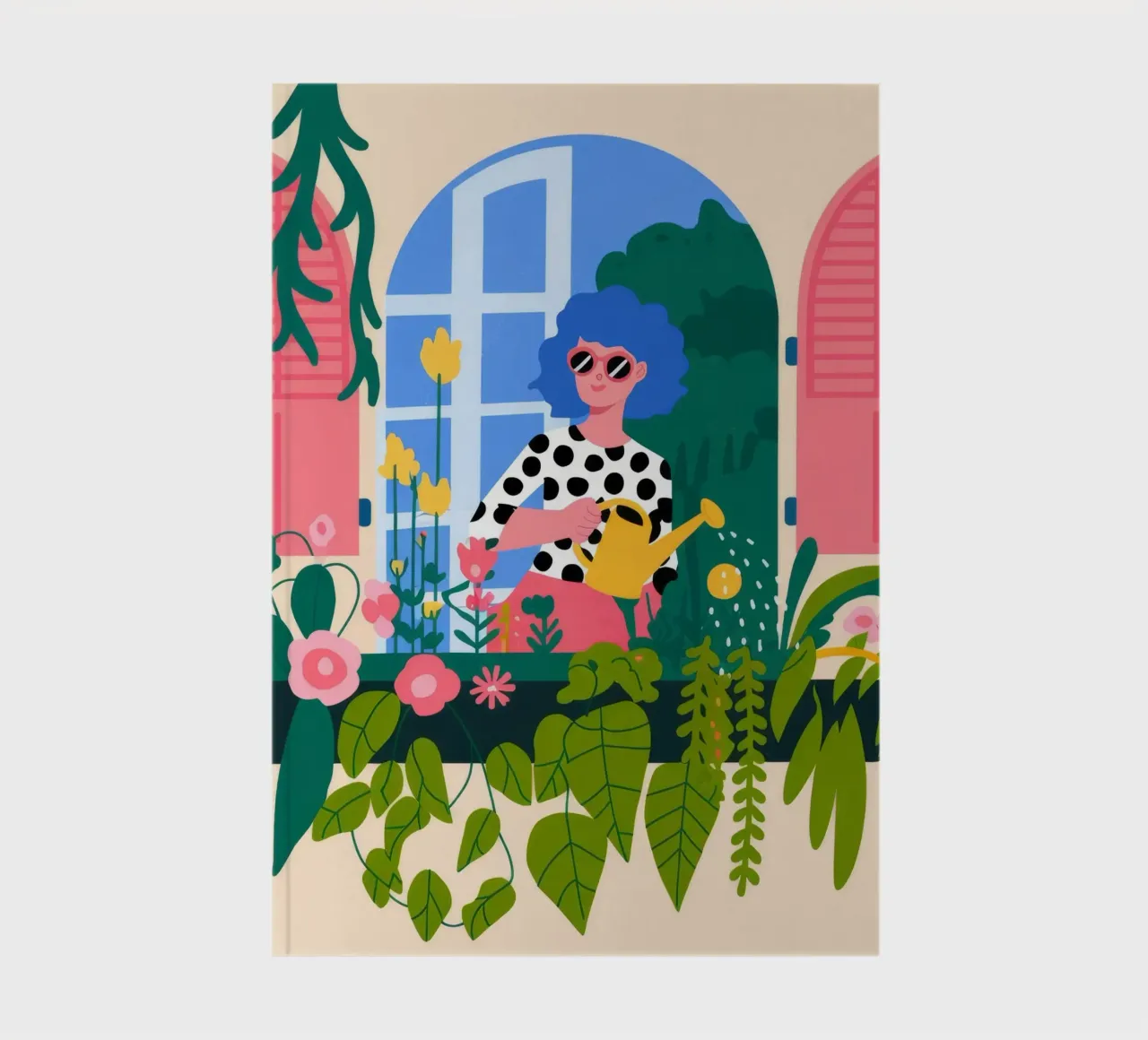 Serene Window View notebook by Fine Sanctuary