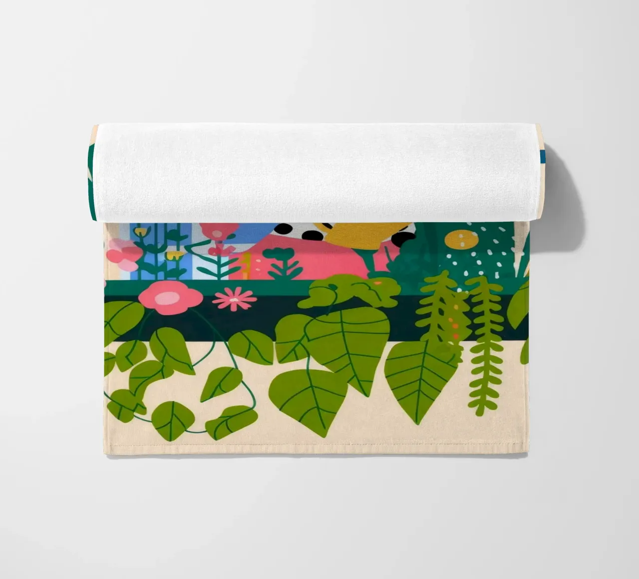 Serene Window View beach towel by Fine Sanctuary