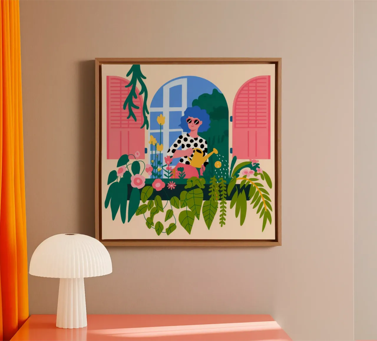 Serene Window View canvas by Fine Sanctuary