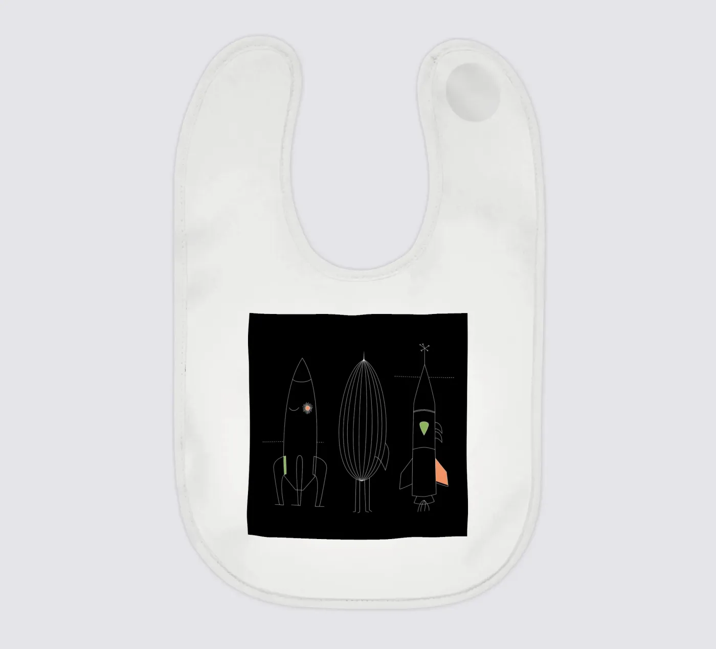 Rockets Babylätzchen von The Gently Unfurling Sneak