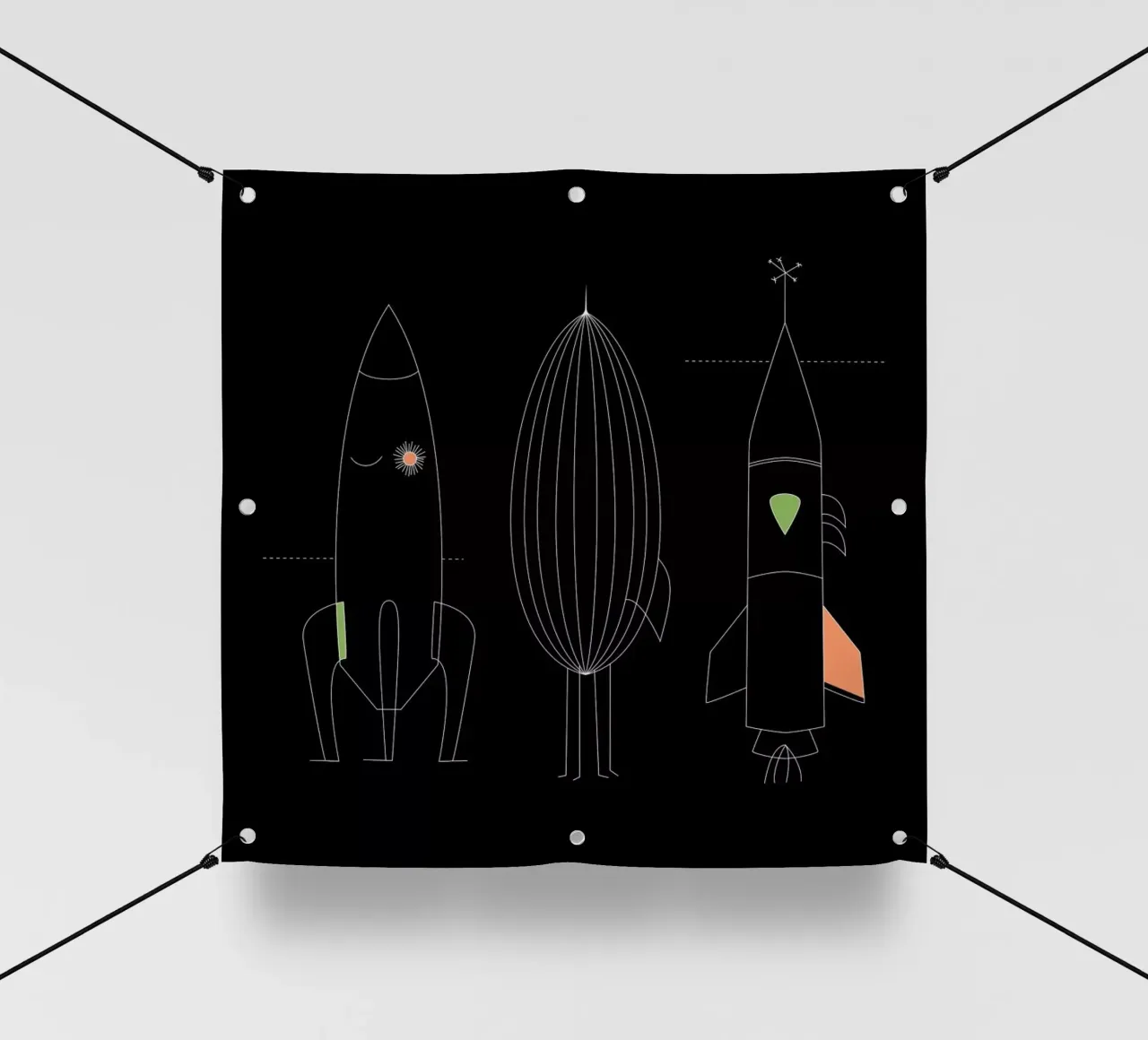 Rockets telo in pvc da The Gently Unfurling Sneak