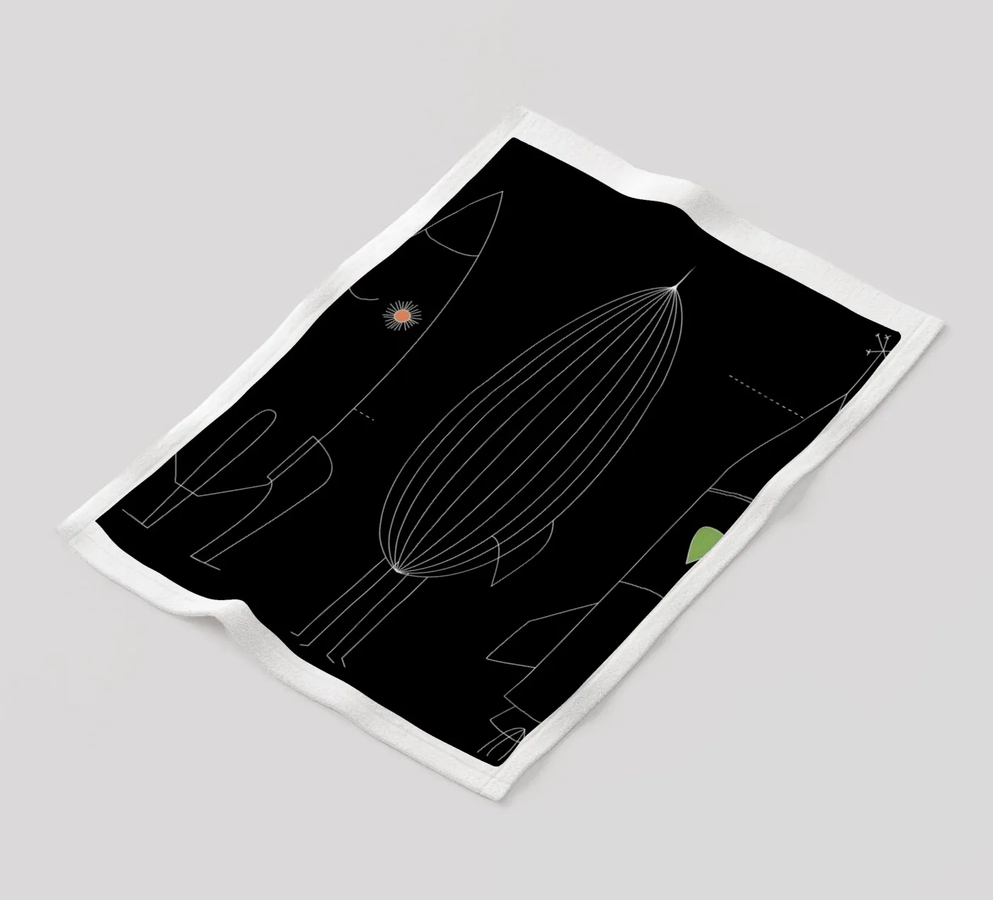 Rockets fleecedeken van The Gently Unfurling Sneak