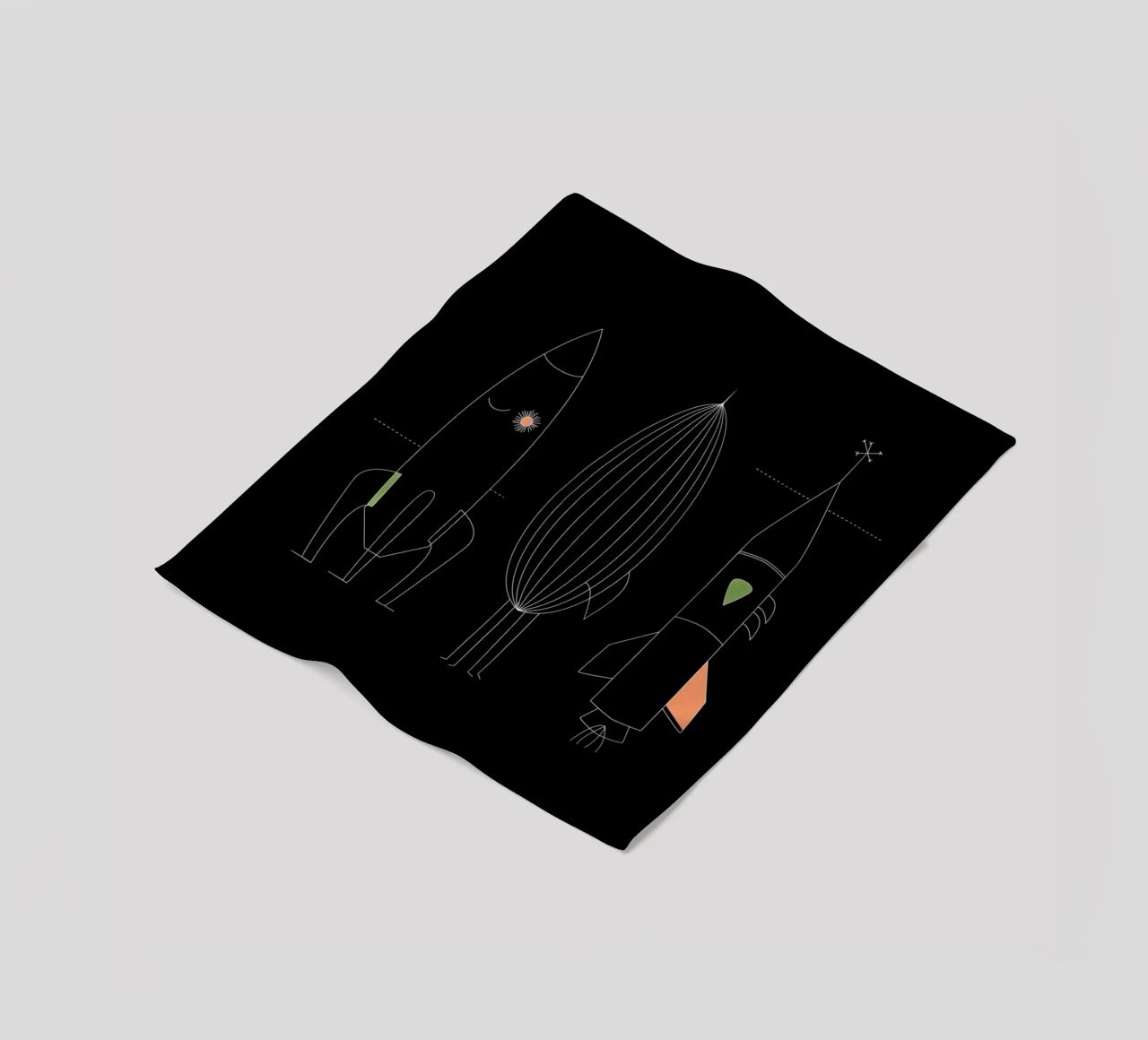 Rockets coperta in pile da The Gently Unfurling Sneak