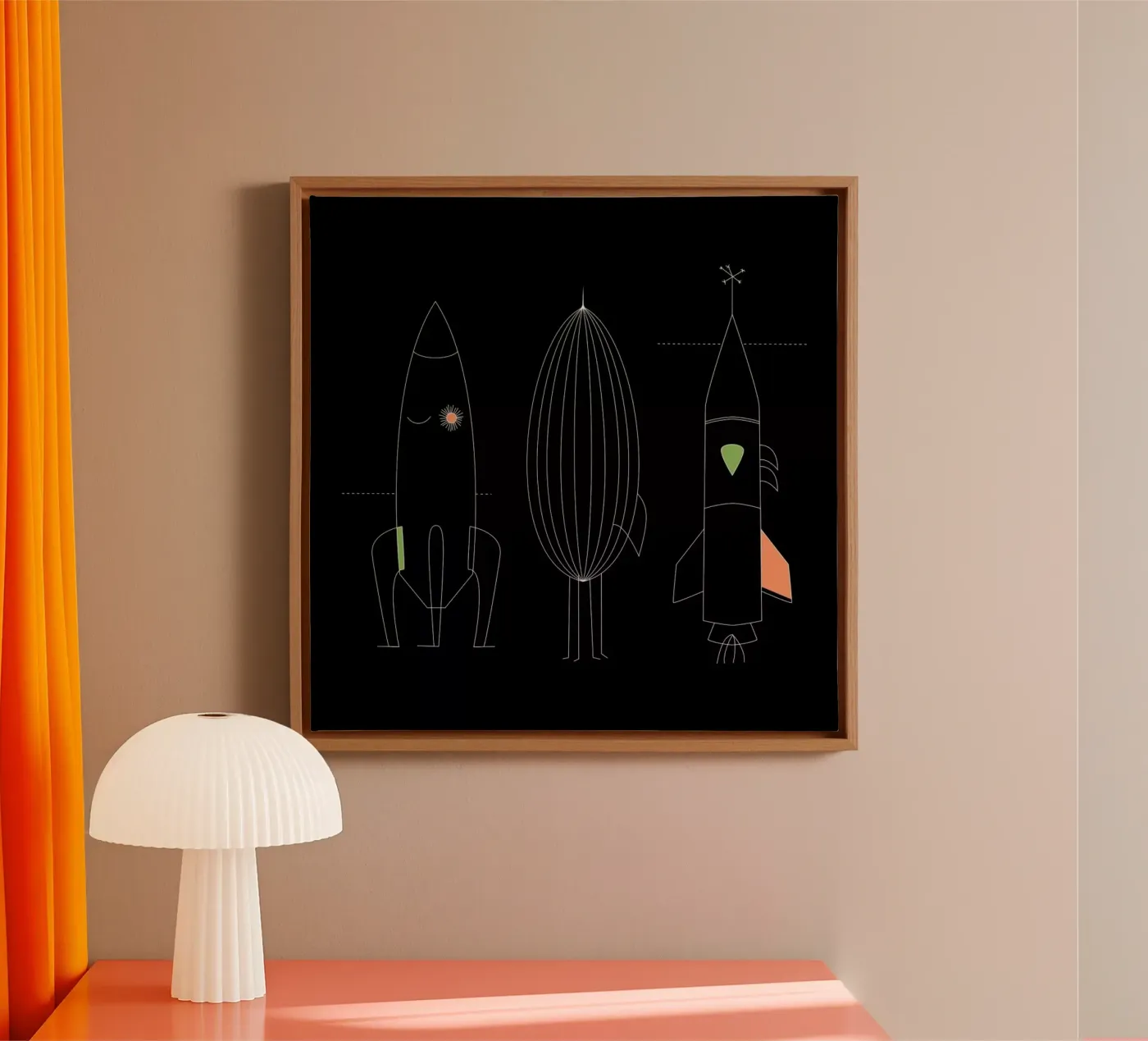 Rockets tela da The Gently Unfurling Sneak