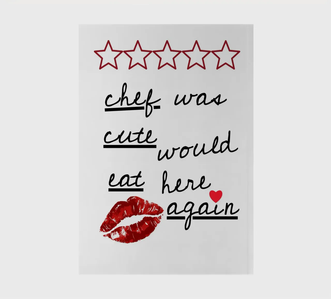 playful review chef notebook by ramosashop