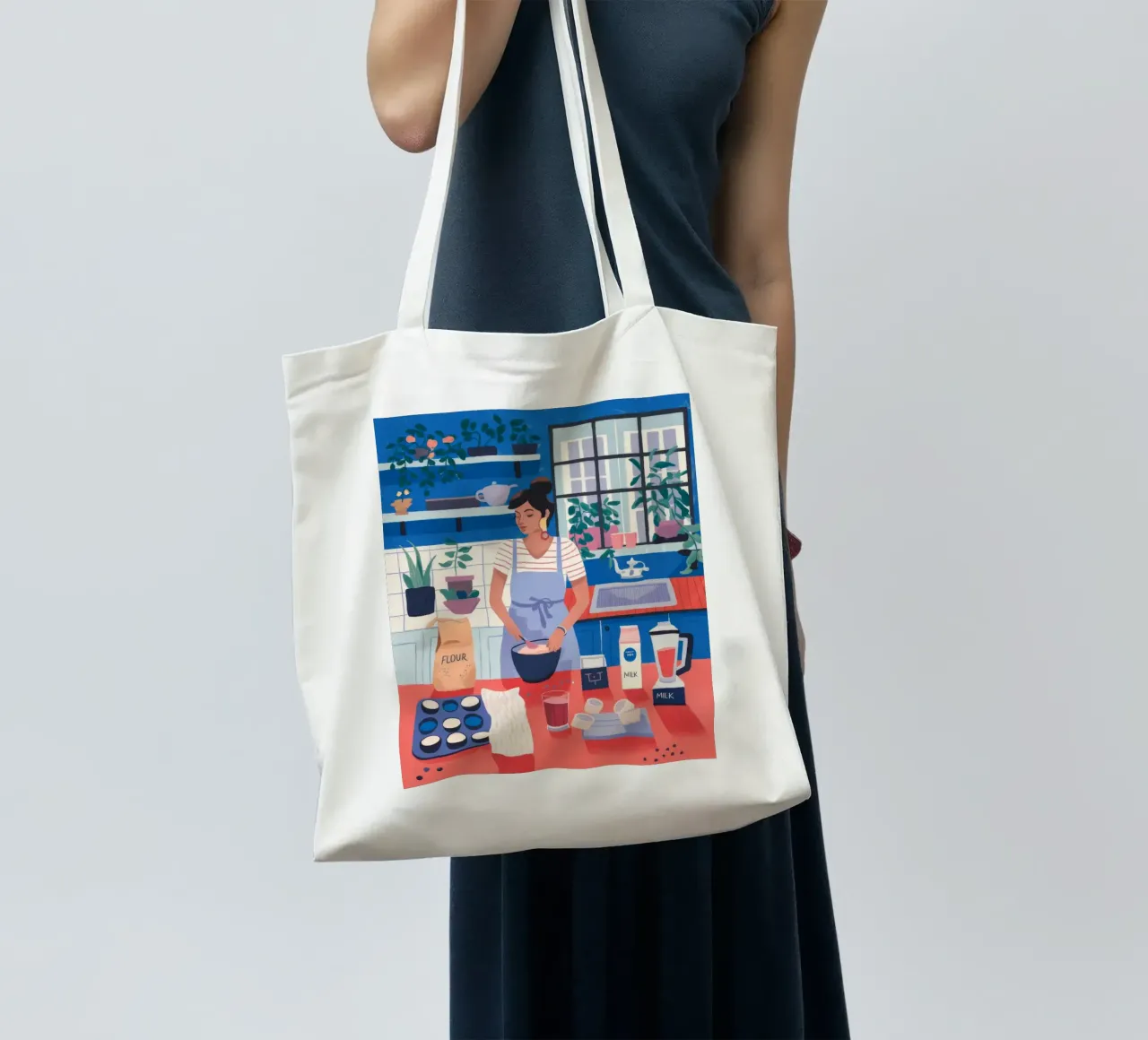 Cozy Kitchen Moments tote bag by Fine Sanctuary