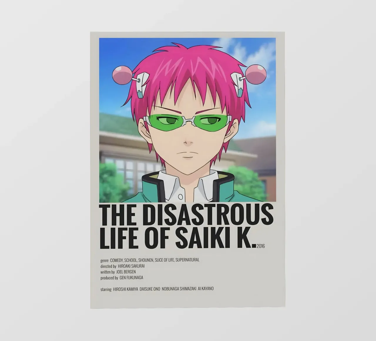 THE DISASTROUS LIFE OF SAIKI K.  2016 telo in pvc da Totoya