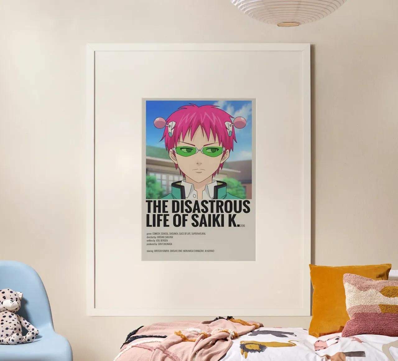 THE DISASTROUS LIFE OF SAIKI K.  2016 poster con telaio in alluminio da Totoya