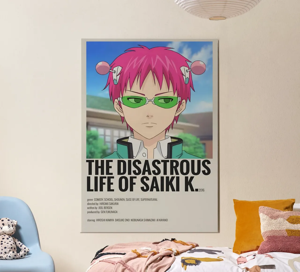 THE DISASTROUS LIFE OF SAIKI K.  2016 poster con telaio in alluminio da Totoya