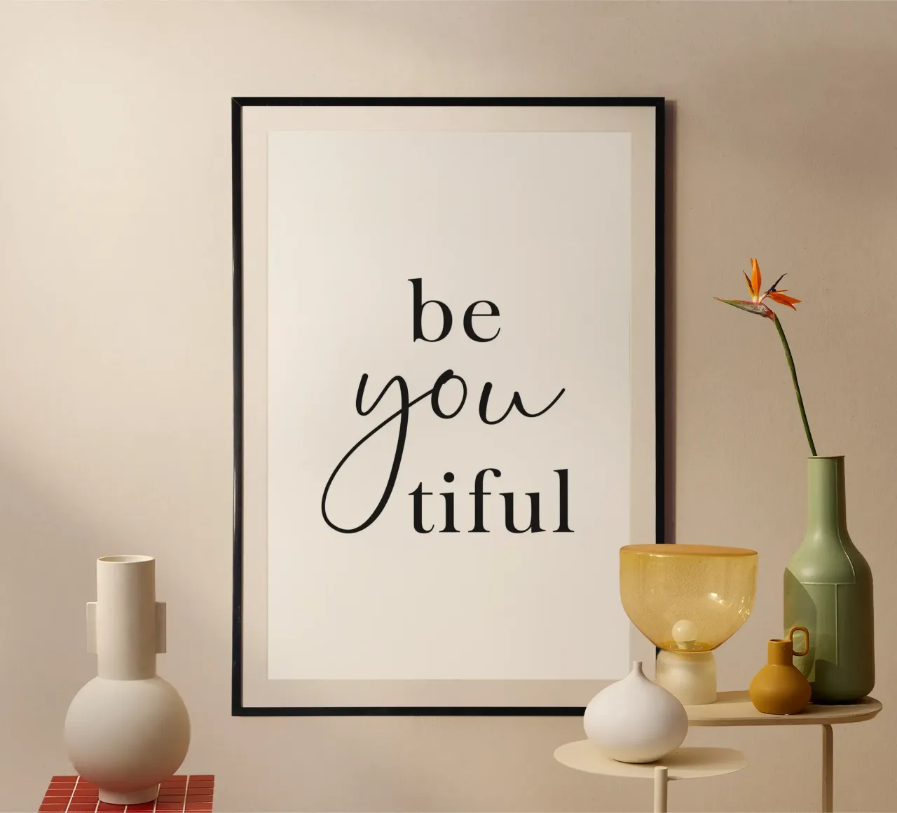 Beyoutiful - Sii tu poster da NouveauPrints