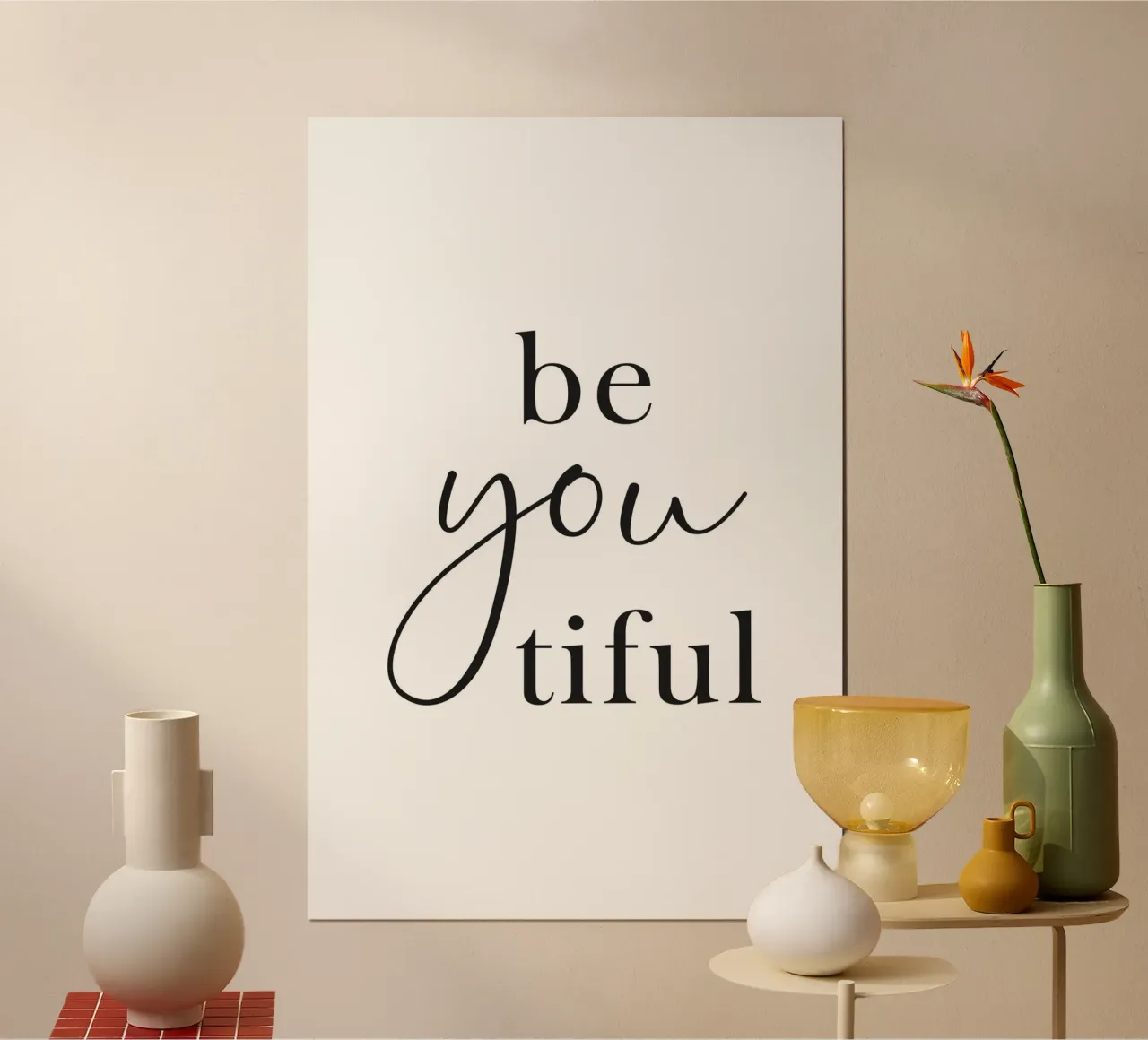 Beyoutiful - Sii tu poster da NouveauPrints