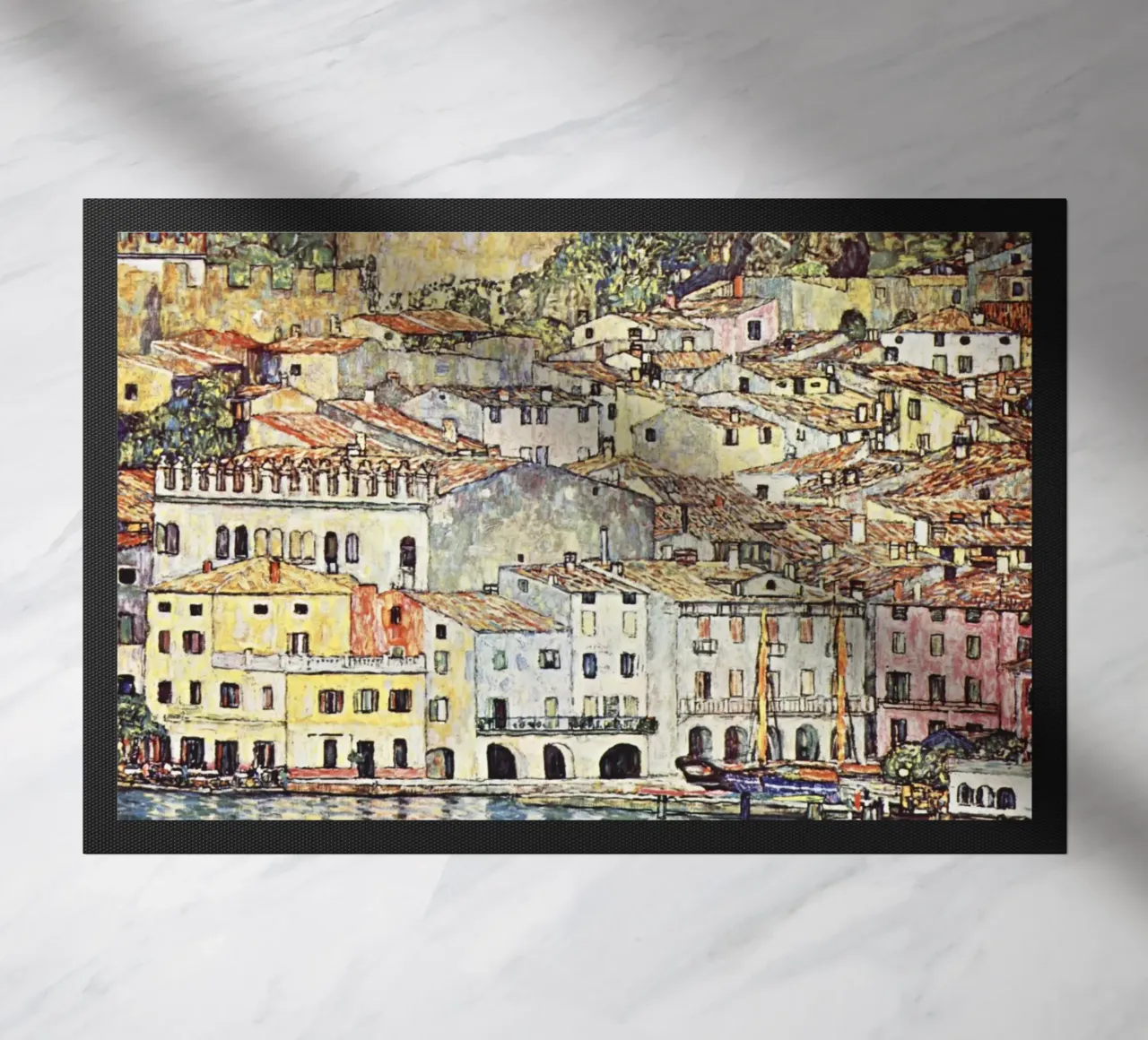 Malcesine aan het Gardameer 1913 van Gustav Klimt deurmat van Gustav Klimt ART Prints