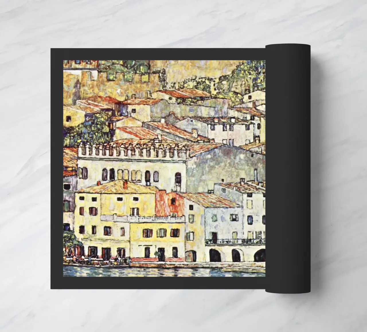 Malcesine aan het Gardameer 1913 van Gustav Klimt deurmat van Gustav Klimt ART Prints