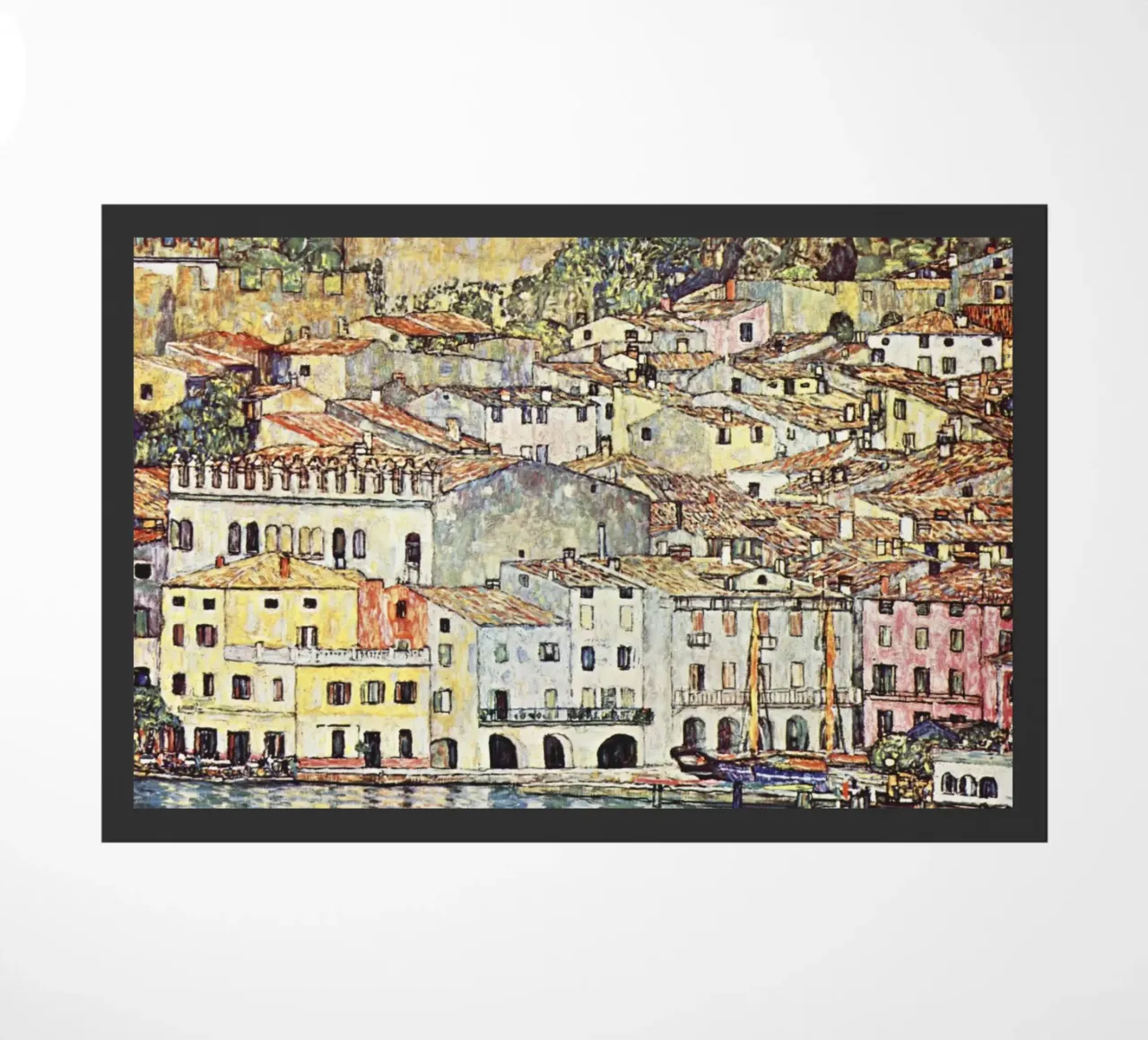 Malcesine aan het Gardameer 1913 van Gustav Klimt deurmat van Gustav Klimt ART Prints