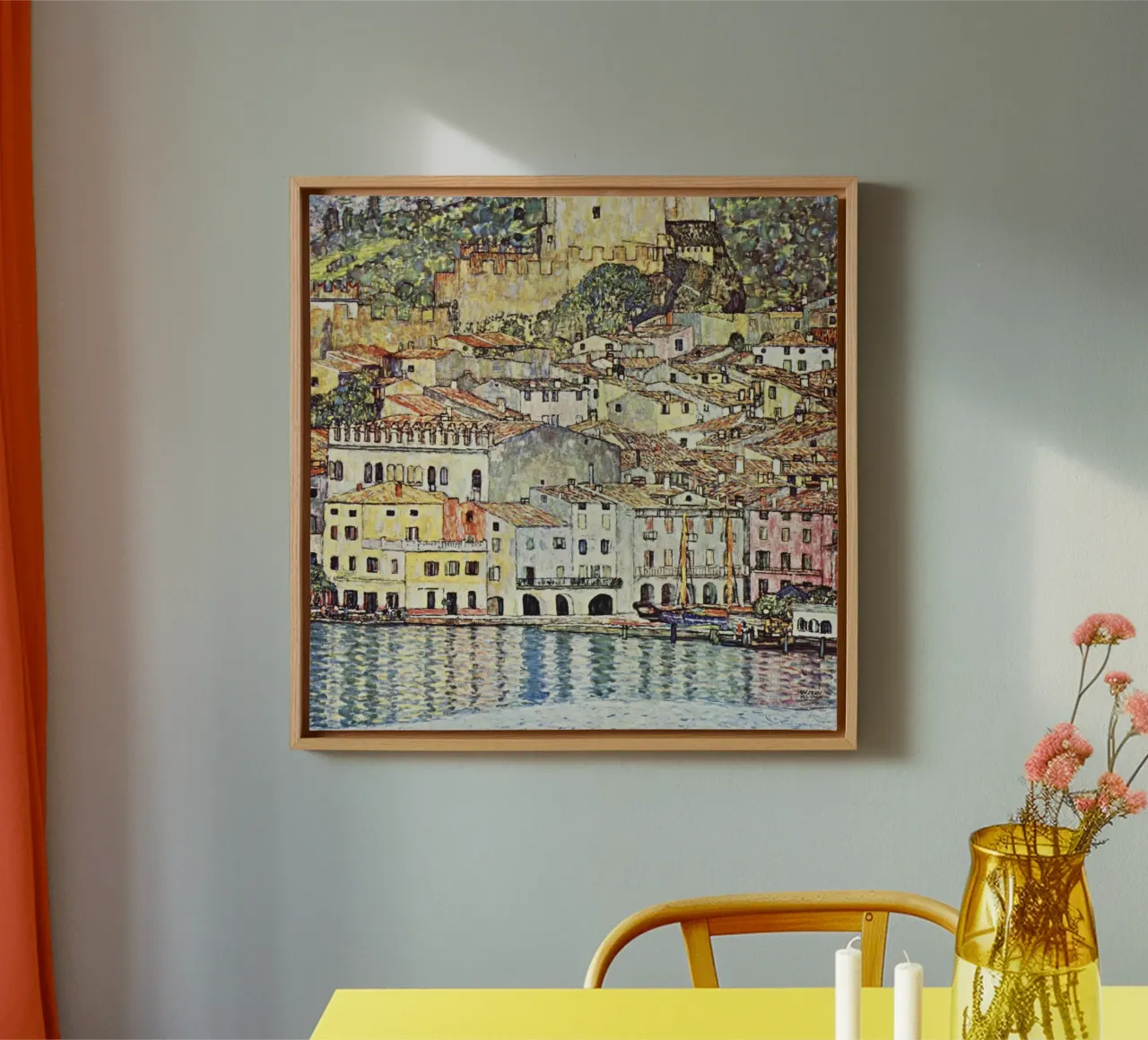 Malcesine sul lago di Garda di Gustav Klimt 1913 tela con Cornice a cassetta da Gustav Klimt ART Prints