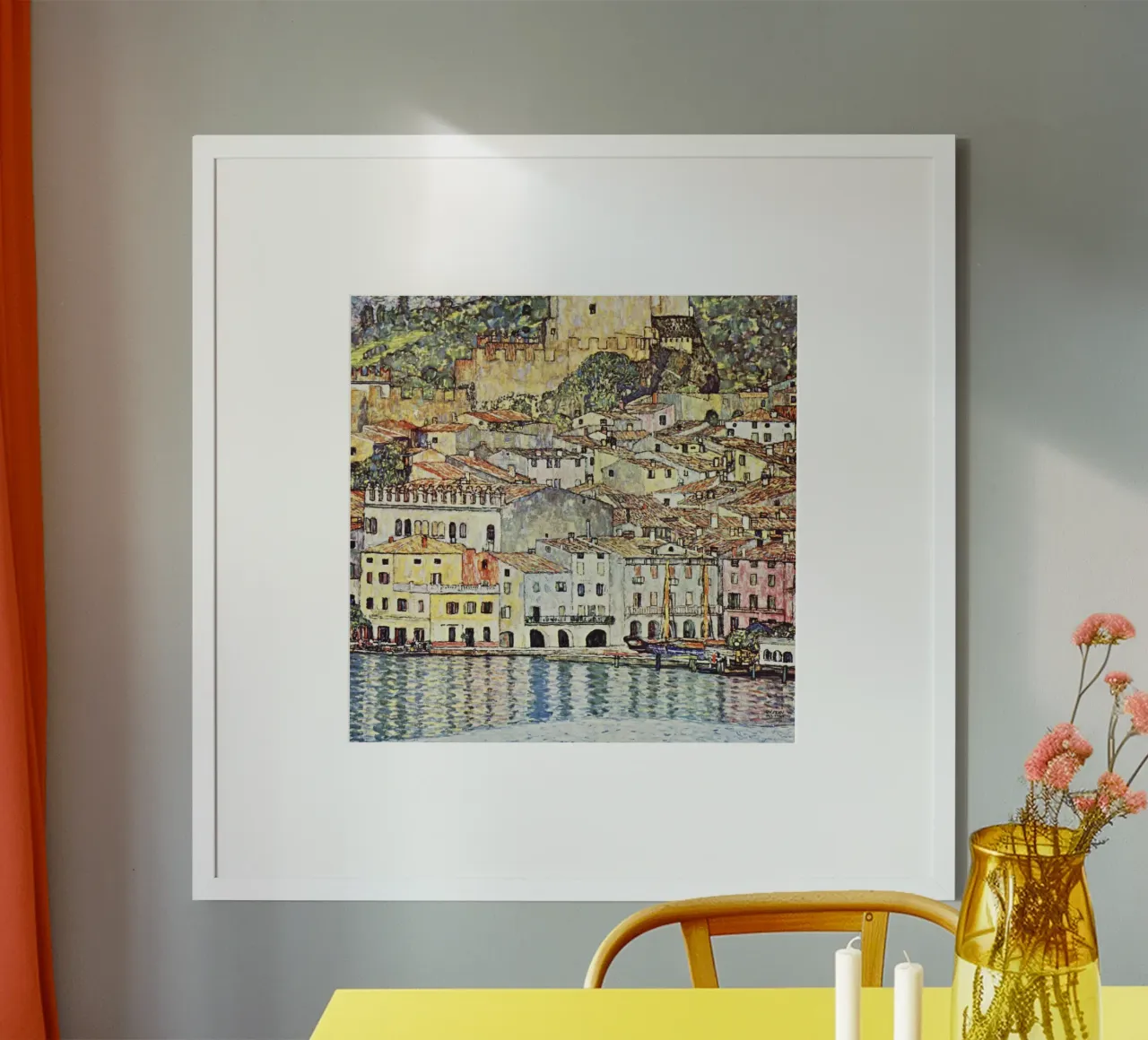 Malcesine sul lago di Garda di Gustav Klimt 1913 poster da Gustav Klimt ART Prints
