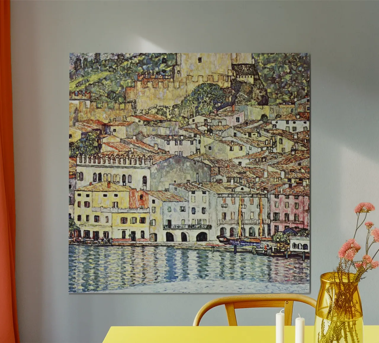 Malcesine sul lago di Garda di Gustav Klimt 1913 poster da Gustav Klimt ART Prints