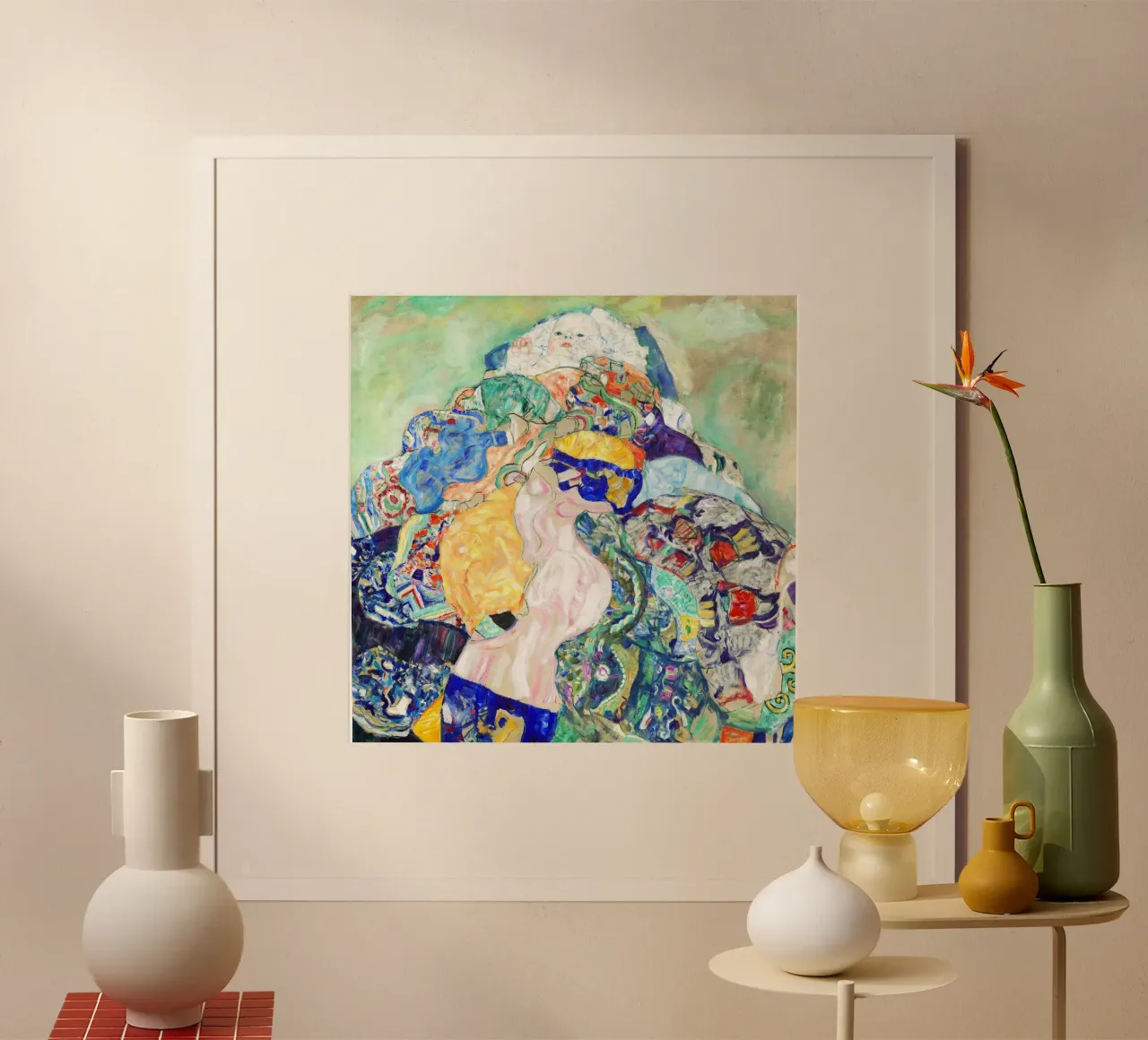 Gustav Klimt’s Baby (Cradle) 1917 carta hahnemühle da Gustav Klimt ART Prints