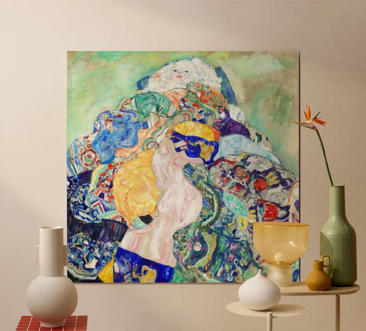 Gustav Klimt’s Baby (Cradle) 1917 carta hahnemühle da Gustav Klimt ART Prints