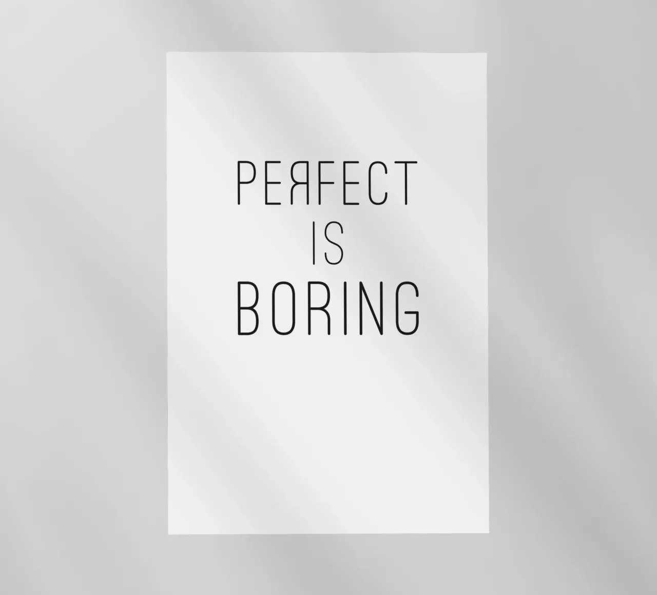 Perfect is saai backlit folie van NouveauPrints