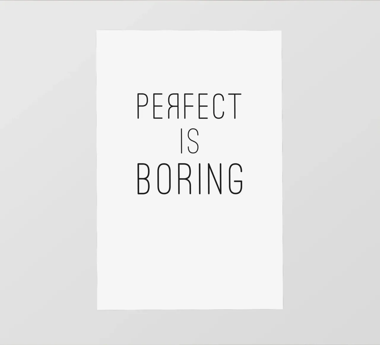 Perfect is saai backlit folie van NouveauPrints