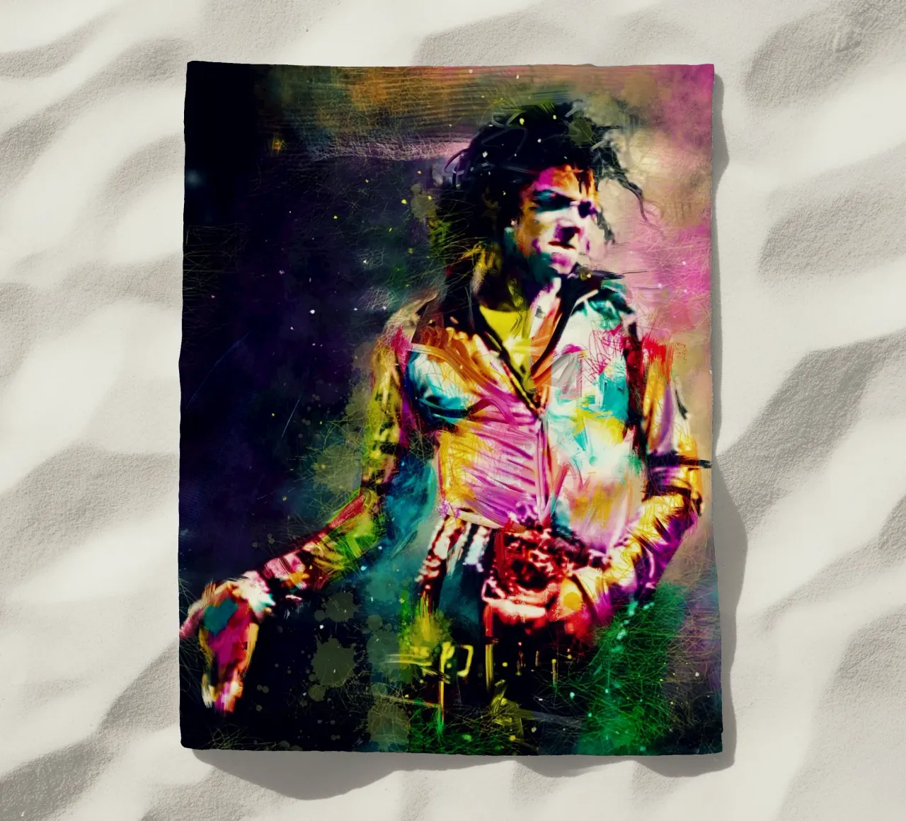 Iconic Michael Jackson colorful pop art telo mare da Hantamrata